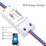 SmartFuture Sonoffリモートスイッチ スマートwifiで電源を制御携帯電話APPでの制御遠隔操作 Android iOS