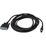 uxcell 変換ケーブル 8ピン オス-メス DB9 RS232 PLCプログラミング アダプタ ケーブル10FT