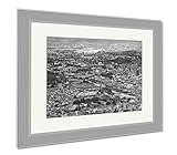 AshleyテグシガルパキャンバスホンジュラスAerial View、壁アートホーム装飾、ag4967608 34" x 40", Silver Frame 4967608-AFPL1-SB24