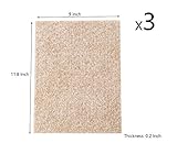 BTMB 9 x 11.8インチベージュHeavy Dutyフェルトシートフェルト家具パッドHardwood床プロテクター3パック