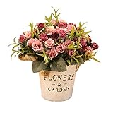 結婚式のための人工花/パーティーテーブル装飾- ピンクのバラ