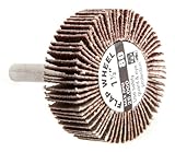 Forney 60188 Mounted Flap Wheel with 1/4-Inch Shank, 1-1/2-Inch-by-1/2-Inch, 80-Grit by Forney