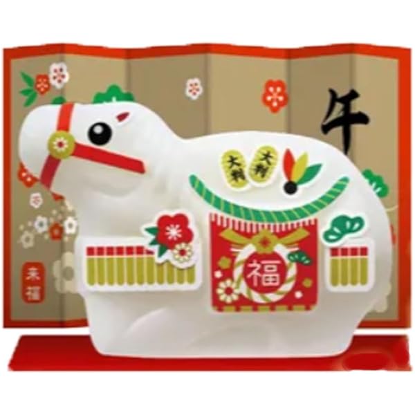 干支石けん　日本製 50個販売　「来福巳石けん 午 2026年」 Amazon | 来福石けん 干支石けん 2026年午年デザイン, お正月景品