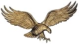 Whitehall Products Decorative Wall Eagle, 29-Inch, Antique Brass [並行輸入品]