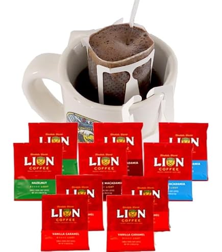 Amazon.co.jp: ライオンコーヒー ドリップバッグ 4種おためしセット