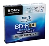 SONY ビデオ用BD-R 追記型 片面2層50GB 6倍速 ホワイトプリンタブル 5枚P 5BNR2VCPS6