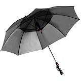 サンパーシー 送風 ネット付き 遮光 扇風機つき日傘 紫外線対策 UVカット 雨傘 晴雨兼用 長傘 [並行輸入品]