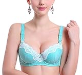 Nice Days（ナイス　ディズ）　マタニティ 授乳 ブラ ブラジャー　ワイヤー付き (75B, グリーン)