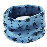 macaroni（マカロニ） ベビー・キッズ オシャレなカラフル ネックスタイ よだれかけ (2 スター（ブルー）)