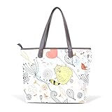 AyuStyle (アユスタイル) レディース バック ハンドバッグ 手提げ 肩掛け PUレザー 動物 カバン 通勤 通学 可愛い 女性用 大学生 大容量 (L, トトロ)