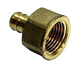 1 / 2 " PEXメスアダプタNPT 1 / 2インチ真鍮( Pack of 3 )ねじクリンプ継手( pex-fa-12 )