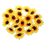 SunniMix 約60個入り　人工　造花　ひまわり　フラワーヘッド