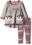 Nannetteベビー女の子2ピースPlaywearレギンスセット カラー: グレイ