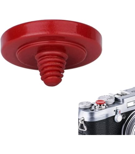 Amazon | 2個セット ソフトレリーズ シャッターボタン 赤色 カメラ