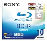 SONY ビデオ用BD-R 追記型 片面1層25GB 6倍速 プリンタブル 10枚P 10BNR1VBPS6