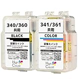 Inc.com BC-360 / 340 兼用 BC-361 / 341 兼用 (PGBK/CL) 互 換 詰め替えインク ４色セット ISO14001/ISO9001認証工場生産 国内梱包再検品 キヤノン 用 360 340 361 341