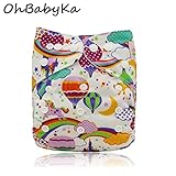 OHBABYKAかわいい おむつカバー サイズ調整 長期使用可 布おむつカバー 布オムツカバー 女の子 男の子 肌に優しい 新生児用 保育園 入園準備 入園グッズ 入園 準備 布おむつ フリーサイズ 
