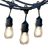 Brightech Ambience Pro LED Outdoor Weatherproof Commercial Grade String Lights, WeatherTite Technolo