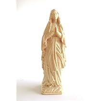 木彫り　マリア像　12cm　カトリック　置物　ルルド　C　マリア様 木彫り マリア像 12cm カトリック 置物 ルルド C マリア様