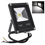 Lixada 超薄型10W 85-265V LEDフラッドライト IP65耐水性 環境にやさしい 屋外 通路 ガーデンヤード用 ウォームホワイト/ホワイト/ RGB