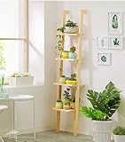 フラワースタンド木製のバルコニーのリビングルーム屋内ラダー多層フラワーポットフレームシェルフ (色 : B)
