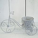 (ゲインズボローギフトウェア) Gainsborough Giftware アンティーク グレー メタル プランター 三輪車 ガーデニング ガーデン飾り デコレーション (ワンサイズ) (グレー)