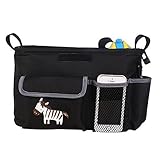 ベビーカー用バッグ ベビーカー ドリンク ホルダー ポケット オーガナイザー (レッド)