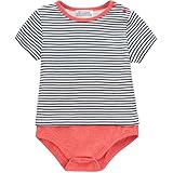 HONEY BLOSSOM ベビー ボーダー Ｔシャツ風 ロンパース お腹が出ない Ｔオール m119 NborderR 80