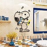 heaven`s seven snoopy スヌーピー ウォールステッカー 歯磨き 洗面所 かわいい 子供