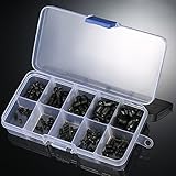 Vuage(TM) 200pcsの品揃えカップポイントネジ家庭用キットブラック・アレンヘッドソケット内部六角セットクラブスクリュー