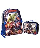 Avengers "Alien Attack" Backpack with Lunchbox - gray/red, one size [並行輸入品]