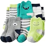 カーターズ （Carter's）男の子用グリーンモンスターソックス6枚組セット (12-24months(72-88cm)) [並行輸入品]