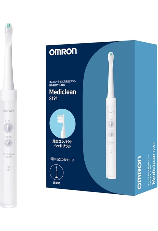 Amazon.co.jp: オムロン 電動歯ブラシ（ホワイト）OMRON 音波式 HT