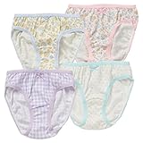 西松屋 [EFD] 4枚組ショーツ(格子・ドット・花柄) 【100cm・110cm・120cm・130cm・140cm】　110