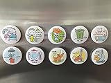 [キッチン ・ ラボ]Kitchen Labs Set of 10 Chore Magnets for Kids Fun Responsibility Magnets with Pictures To