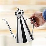 Generic 201 600ml : KitchenwareOlive Oil Bottles Stainless Steel Vinegar Batcher Can Jar Pot Kitchen