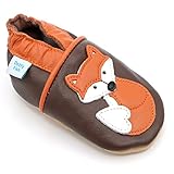 Dotty Fishベビー＆幼児用ソフトレザー靴for Boys & Girls – のサイズで利用可能新生児to 4 – 5年 3-4 years ブラウン MLU-01-$P