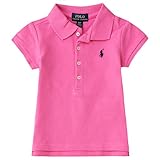 ポロ ラルフローレン キッズ 半袖 ポロシャツ ショートスリーブ Stretch Cotton polo shirt 子供服 （サイズ：2T、カラー：Maui pink/girl） Polo Ralp