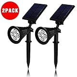Bengooソーラーライト 防水LEDスポットライト アウトドアライト屋外照明/壁掛け/玄関周りなどの対応 防雨型 2PCS