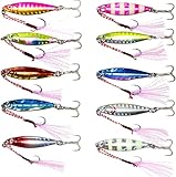 OHF メタルジグ セット マイクロジグ セット 3g 5g 7g 10g 15g アシストフック付き 10個セット (7g /10個セット)