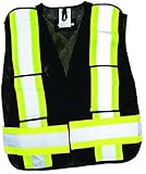 Task Tools T77120 5-Point Tear Away Mesh Safety Vest, Black by Task Tools