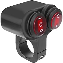 ♪しょ　 防振り　ユニット・バイブスイッチ付き♪ バイク スイッチ ライト 汎用 ON-OFF-ON 防水 電装 簡単 取り付け