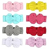 Itaar ベビー ヘアーバンド 蝶結び 赤ちゃん 新生児 子供用 出産祝い 誕生日 写真道具 8色セット