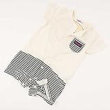 ロンパース 半袖 シシュノン Kiccoly ベビー LAUGH 半袖ロンパース アイボリー 80cm