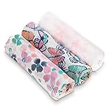 Aden + Anais (エイデンアンドアネイ) 【日本正規品】 シルキーソフトおくるみ 3枚セット(フェスティバル) 白いボックス入り 3 pack silky soft swaddles (fe