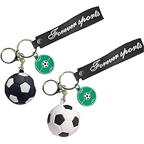 ❌サッカー好き- ̗̀ ෆ( ˶'ᵕ'˶)ෆ ̖́-新品キーホルダー直径約4 サッカー】サッカーキーホルダー イニシャル付き その他雑貨