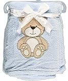Snugly Baby Teddy Bear Dream Plush Blanket (Blue) by Snugly Baby