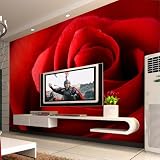 Sproud 壁画は大規模な自然の大きな壁画が Tv の背景の壁新しい古典的な大きな赤いローズルーム 430 Cmx 300 Cm リビングの壁紙