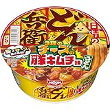 どん兵衛 3種のチーズの豚キムチ味うどん [チーズ星人渡来25周年] 日清食品 カップ麺 80g ×12個