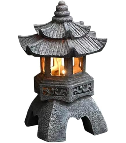 Amazon | ガーデンライト ソーラー ライト 灯篭 とうろう 和風 灯籠